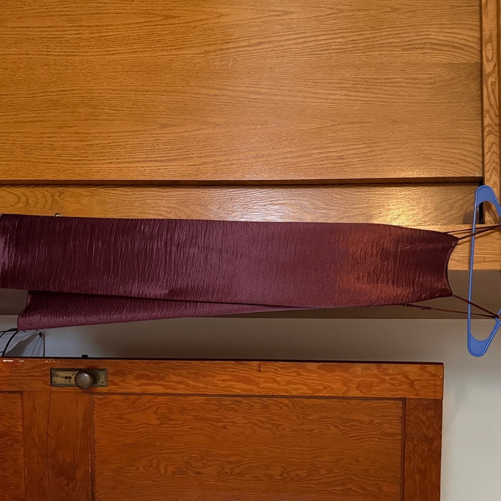 a new day Satin Maxi Dress in Deep Burgundy